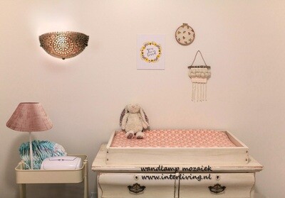 wandlamp glasmozaïek paars