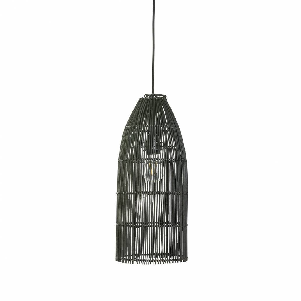 ​Lampenkap uit Bali van rotan - zwart - eco design hanglampen van het merk Orginal Home - Fei