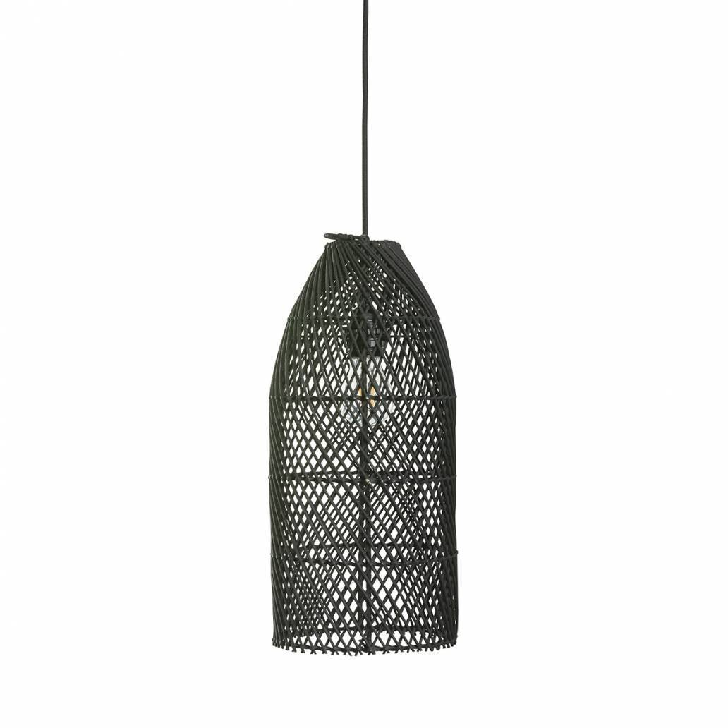 ​Lampenkap uit Bali van rotan - zwart - eco design hanglampen van het merk Orginal Home - Fei