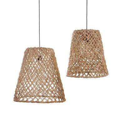 Boho lampenkap uit Bali van abaca (bananenblad) - naturel kleur - eco design hanglampen van het merk Original Home (set van 2 of los) Boho lampenkap uit Bali van abaca (bananenblad) - naturel kleur - eco design hanglampen van het merk Original Home (set van 2 of los)