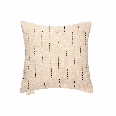 Kussenhoes van 100% gerecycled katoen- naturel kleur met zwarte accenten - eco design  van het merk Original Home