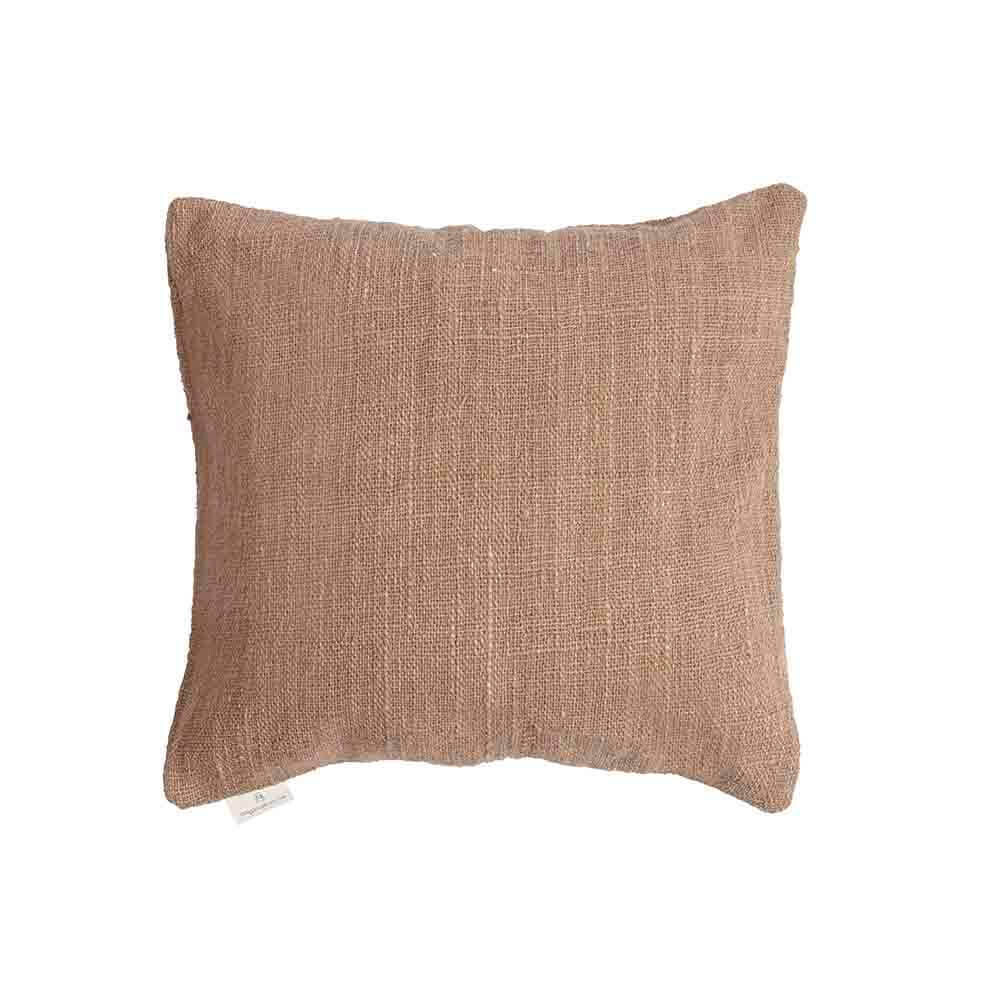 Kussenhoes van 100% gerecycled katoen- licht bruin / terra - eco design  van het merk Original Home