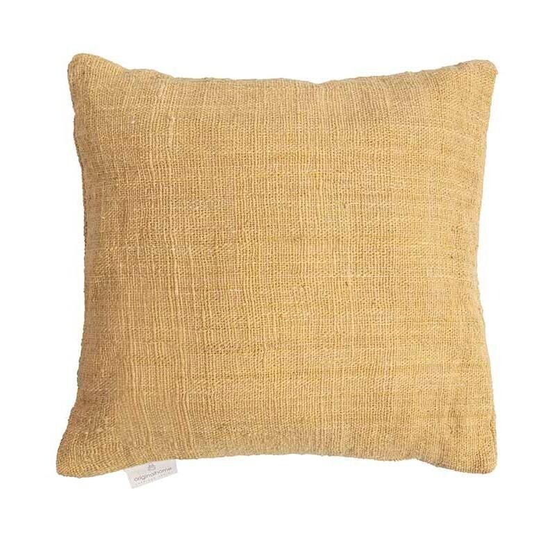 Kussenhoes van 100% gerecycled katoen - jute - 60 x 60 cm - eco design  van het merk Original Home