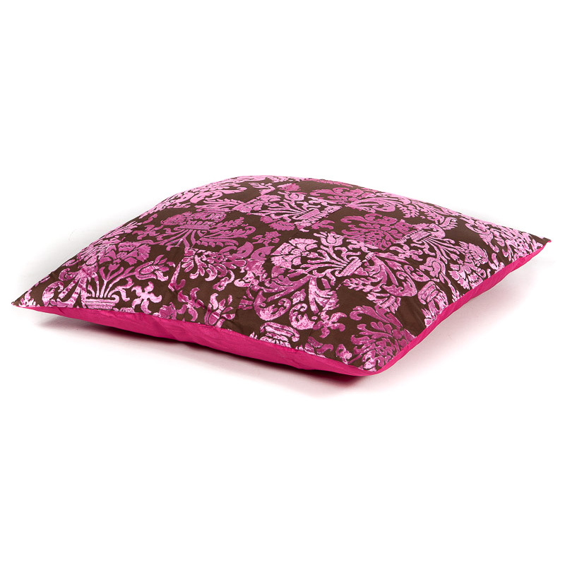sierkussen lelie roze - patchwork - 60 cm