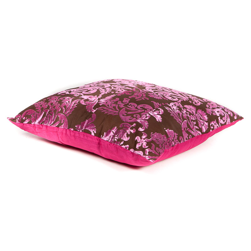 sierkussen roze - velvet patchwork - 45 cm