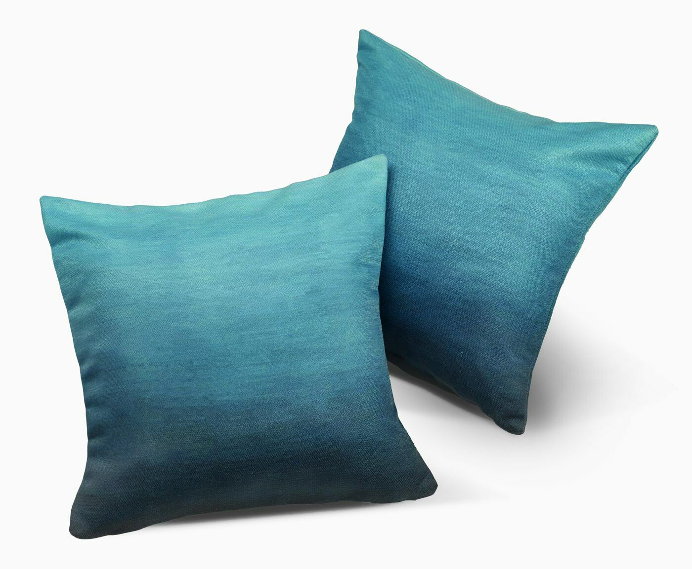 buitenkussen van plastic soda flessen - 42 x 42 cm - caribische oceaan blauw