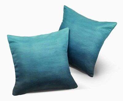 buitenkussen van plastic soda flessen - 42 x 42 cm - caribische oceaan blauw buitenkussen van plastic soda flessen - 42 x 42 cm - caribische oceaan blauw