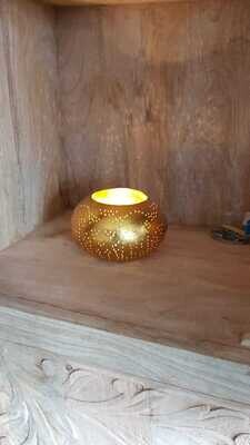 Waxinehouder model ufo filigrain goud