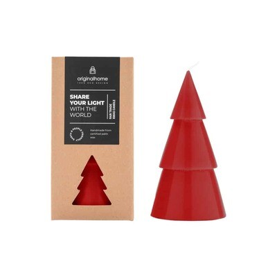 Xmas kerstboom kaars warm rood