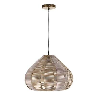Rotan lampion hanglamp uit India - 45 cm doorsnede - Mahandeep - eco design - bolvormig Rotan lampion hanglamp uit India - 45 cm doorsnede - Mahandeep - eco design - bolvormig