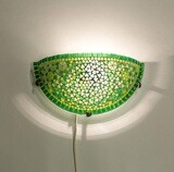 wandlamp mozaïek groen