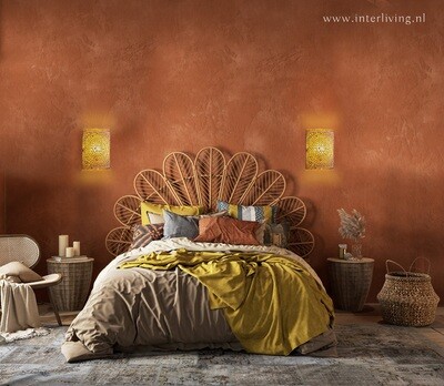 wandlamp mozaïek - bruin beige