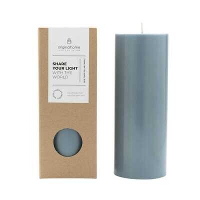 stompkaars stompkaars "Karma & rituelen" handgemaakt uit Java - hoog model - kleur: ocean. Fair trade & milieuvriendelijk "Share your light with the world" #kaarsjesaan van Original Home