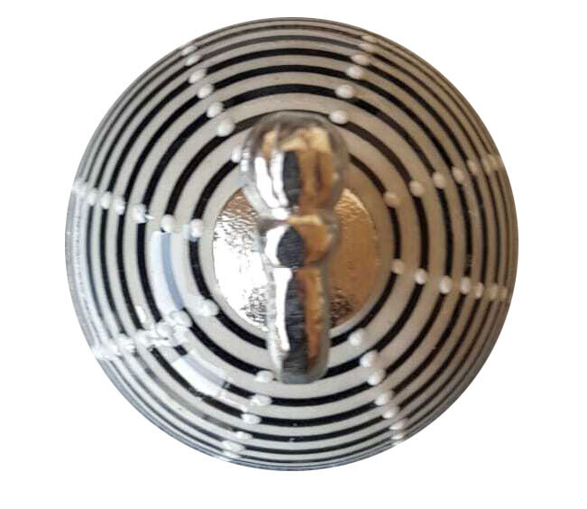 Decoratieve haak voor aan de muur - zwart/wit