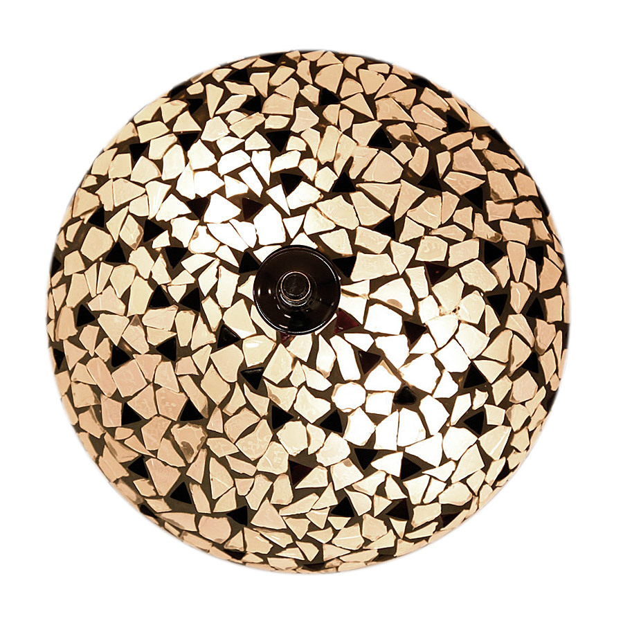 plafonnière mozaïek 25 cm -  broken glass (black&white)