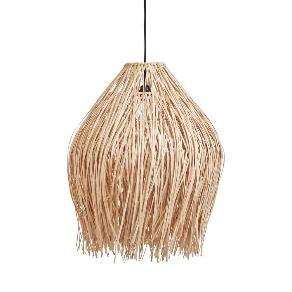 ​Lampenkap naturel "Summer" uit Bali van rattan / rotan - raffia eco design hanglampen van het merk Orginal Home - palmleave shape