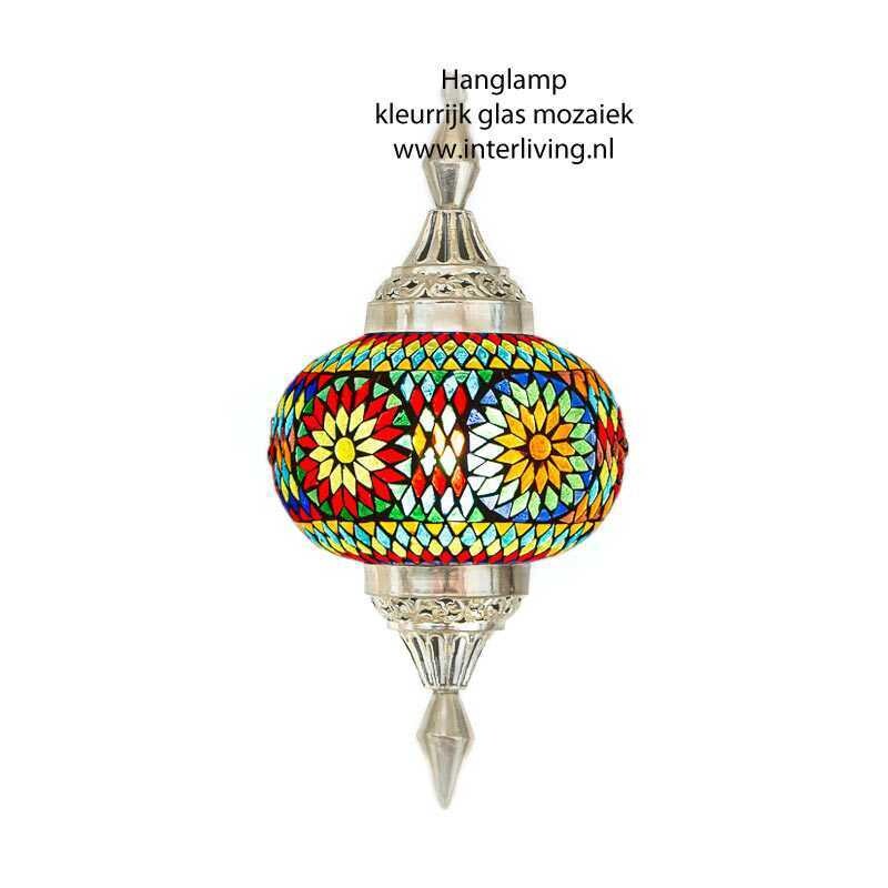 hanglamp pompoen mozaïek turks patroon - multi colour - bohemian eclectisch design