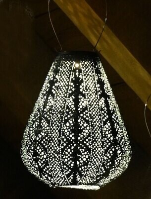 solar lampion met filigrain effect - buitenlamp -Tulip 20 Lace - groen