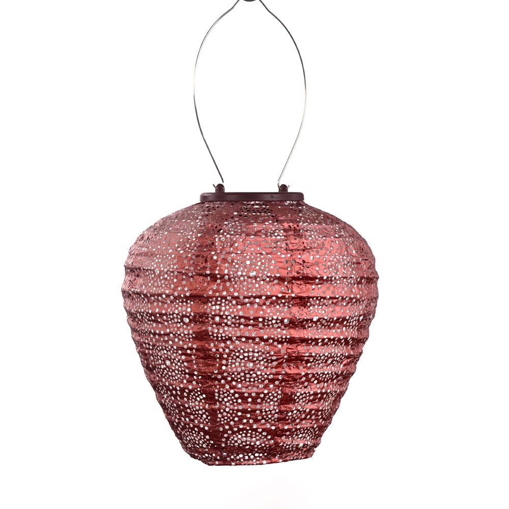 solar lampion met filigrain effect - buitenlamp - Balloon 20 - Occult Copper