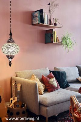 hanglamp pompoen mozaïek turkish design transparant
