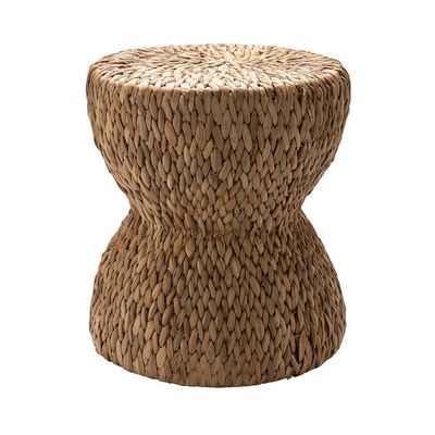 bijzettafel van waterhyacinth -  Rustiek Ibiza vibe style tafeltje of krukje