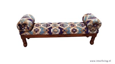 Sofa - kelim design - blauw