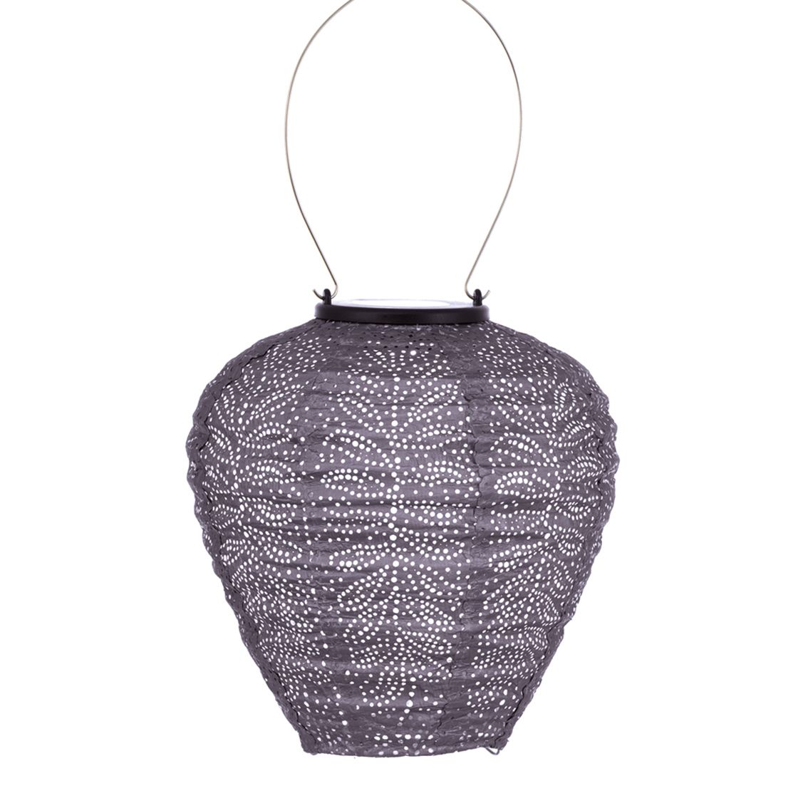 solar lampion met filigrain effect - buitenlamp - Balloon 20 - Folia - Mauve purple