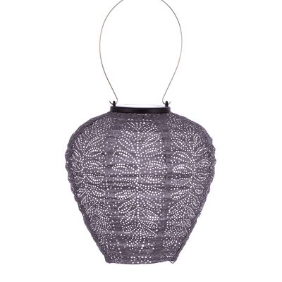 solar lampion met filigrain effect - buitenlamp - Balloon 20 - Folia - Mauve purple