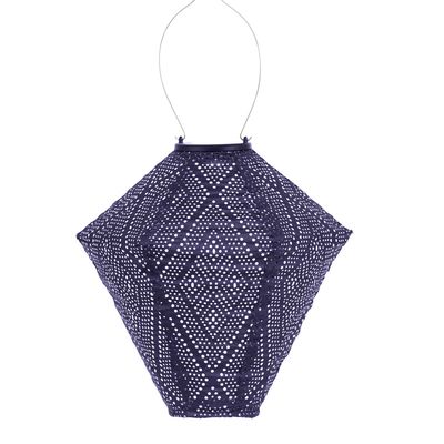 solar lampion met filigrain effect - buitenlamp - Diamond 28 Ikat Future dusk