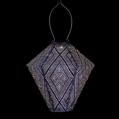 solar lampion met filigrain effect - buitenlamp - Diamond 28 Ikat Future dusk