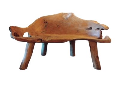 Bank van wortelhout - massief teakhout (boomwortel) voor buiten / binnen uit Indonesie