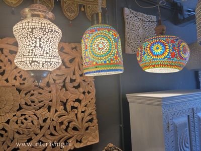 Diabolo hanglamp mozaïek transparant