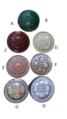 Schaal van Marokkaanse rond aardewerk uit Safi - handgemaakt 35 cm keramiek met handbeschilderde geometrische patronen