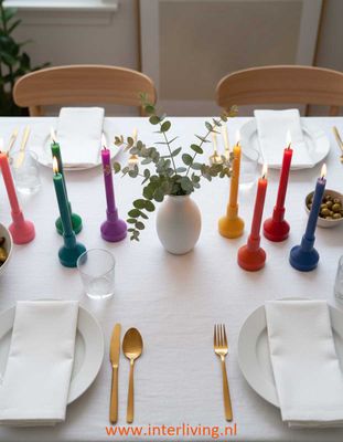 sculpture kaars met kaarshouder van eco wax - 100% paraffine vrij - sculpture kaars met kaarshouder van eco wax - 100% paraffine vrij -"Karma & rituelen" uit Java - 8 kleuren handgemaakt & fairtrade - Original Home