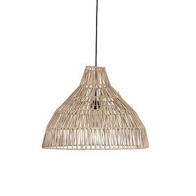 Boho lampenkap XL uit Bali van rotan - naturel kleur - eco design hanglampen van het merk Original Home (Sombrero) (set van 3 of los)