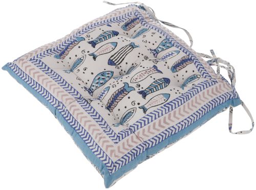 stoelkussen lichtblauw