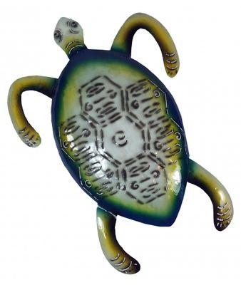 wandlamp schildpad - groen met zilver metaal