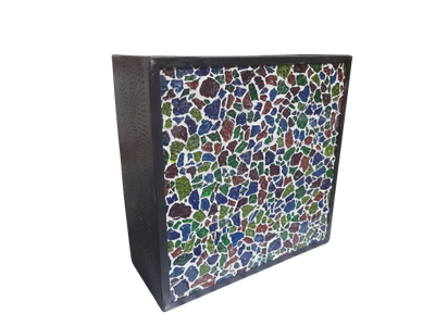 plafonnière filigrain met glasmozaïek 30 cm - multi colour broken glass