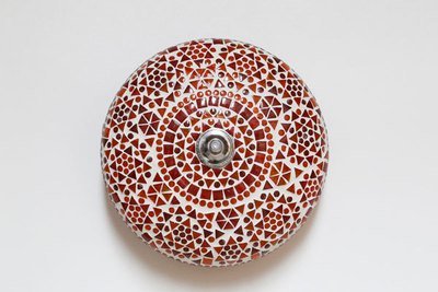 plafonnière mozaïek - rood/oranje