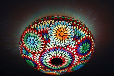 plafonnière mozaïek - multi colour turkish design plafonnière mozaïek - multi colour turkish design
