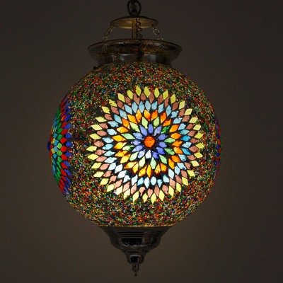 hanglamp bol mozaïek turkish design beads multi colour hanglamp bol mozaïek turkish design beads multi colour