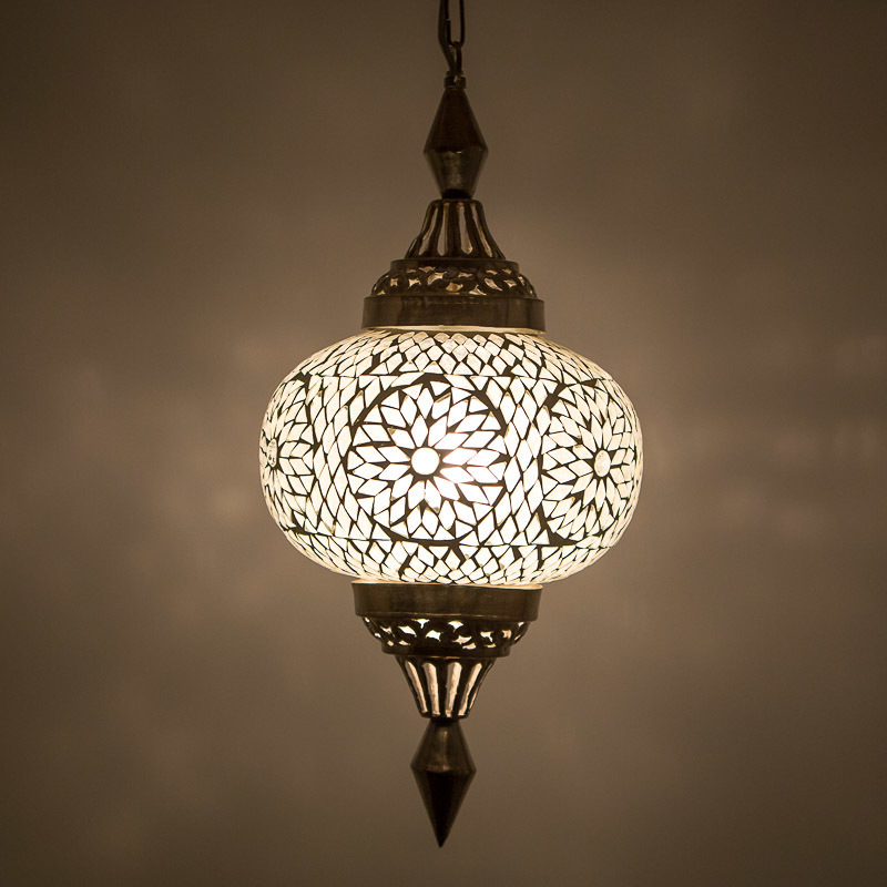 hanglamp pompoen mozaïek turkish design transparant