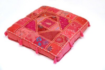 vloerkussen roze