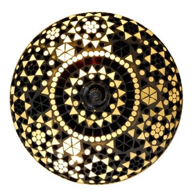 plafonnière mozaïek 25 cm - zwart wit plafonnière mozaïek 25 cm - zwart wit