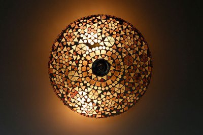 plafonnière mozaïek 25 cm - paars