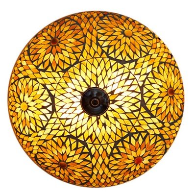 plafonnière mozaïek turks design - 38 cm - bruin/beige plafonnière mozaïek turks design - 38 cm - bruin/beige