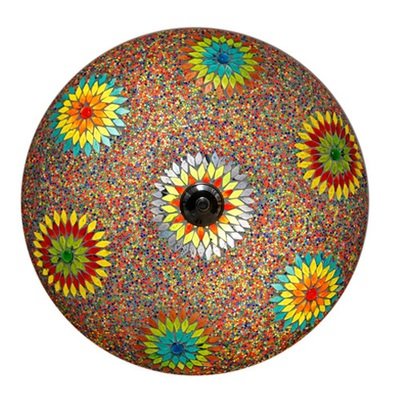 plafonnière mozaïek 50 cm - turks design met kralen multi colour plafonnière mozaïek 50 cm - turks design met kralen multi colour