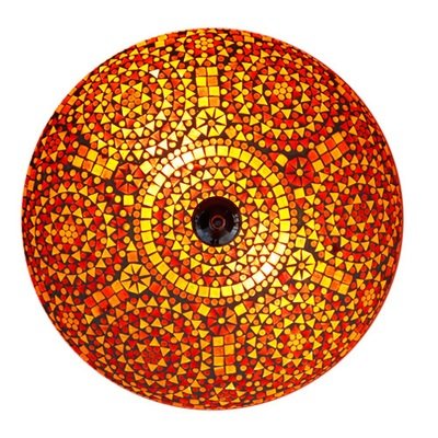 plafonnière mozaïek 50 cm - rood/oranje plafonnière mozaïek 50 cm - rood/oranje