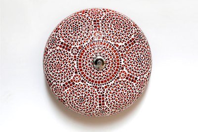 plafonnière mozaïek 50 cm - rood/oranje