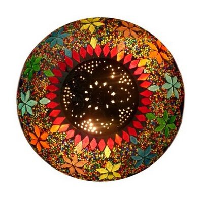 plafonnière mozaïek met kralen 25 cm - multi colour plafonnière mozaïek met kralen 25 cm - multi colour